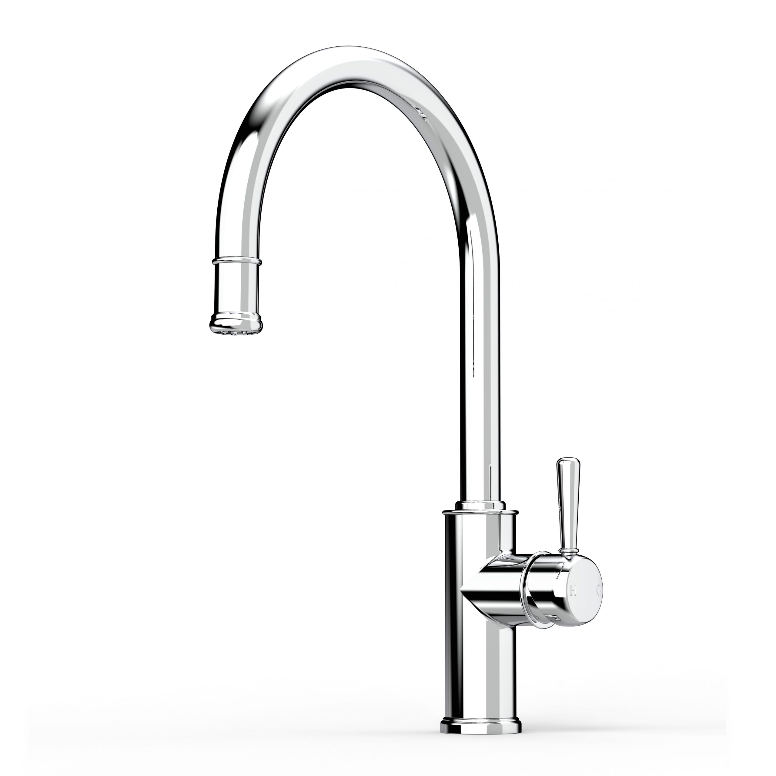 Cascade Sink Mixer Curve Pull Out in Chrome