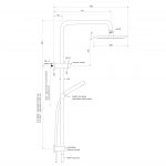 Pegasi Dual Shower 900 sqa Micro, 250 dimensions image