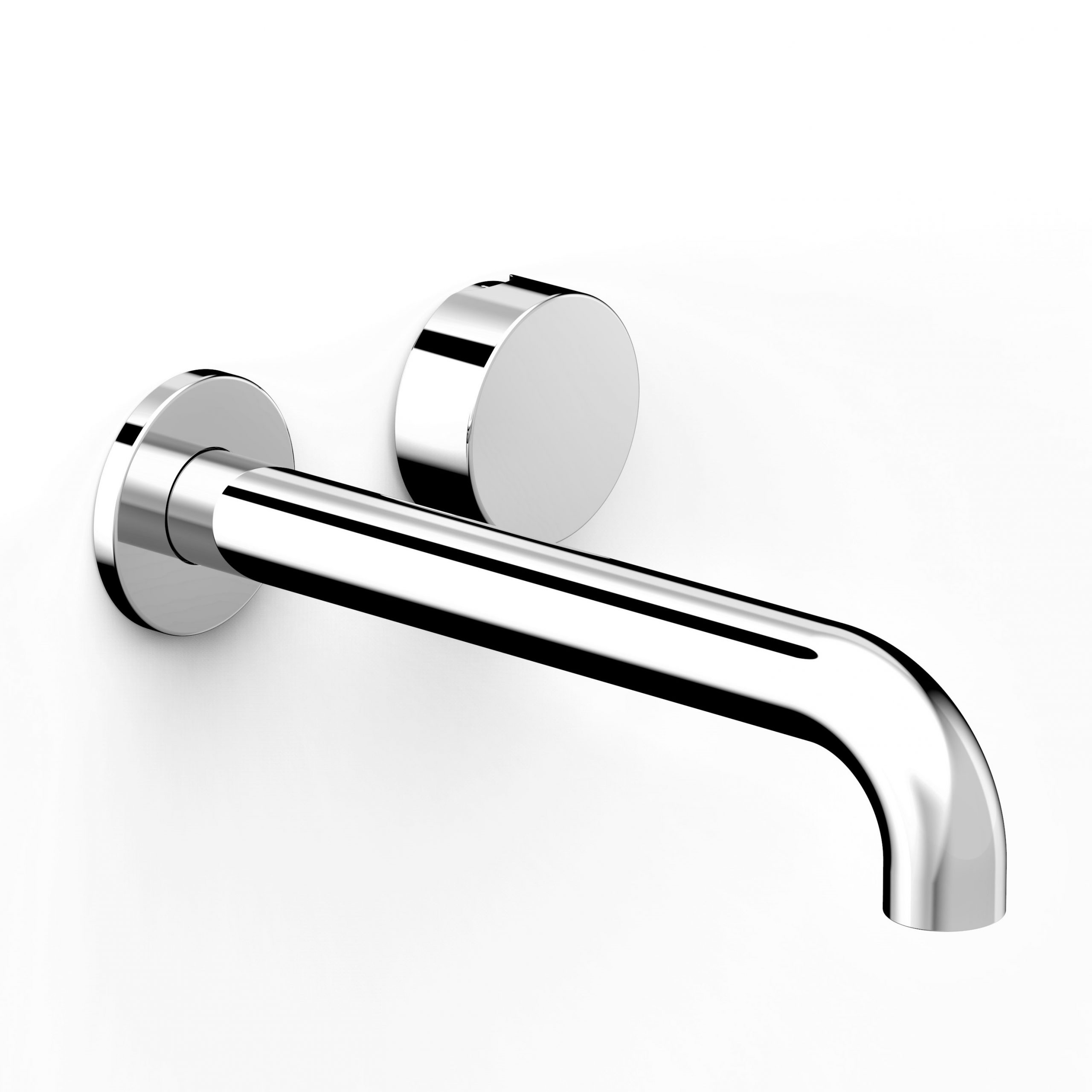 Zero Progresiv Smooth Wall Basin Mixer Set, 200 in Chrome