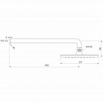 Zeos Wall Shower dimensions image