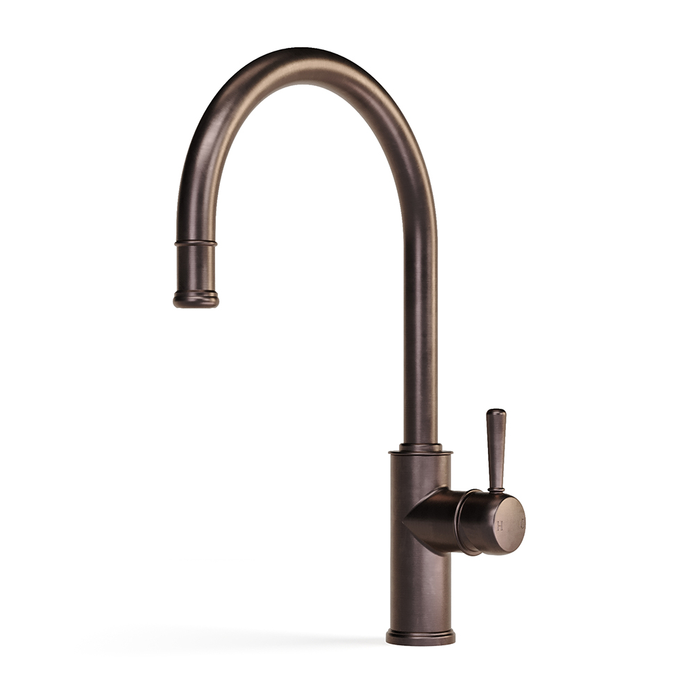 Cascade Sink Mixer Curve Pull Out in Armada Bronze