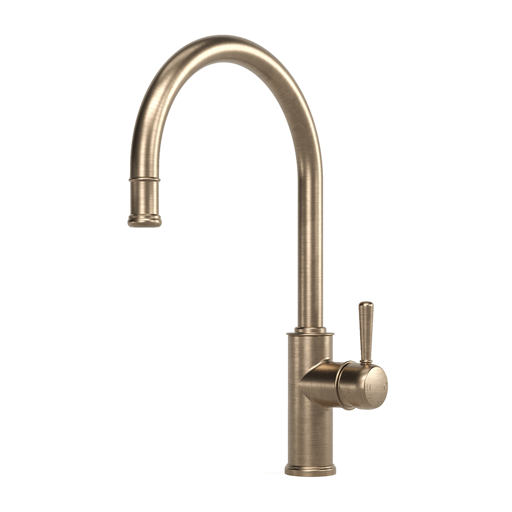 Cascade Sink Mixer Curve Pull Out in Discovery Bronze