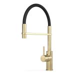 Pegasi M Sink Mixer Pull Down in Raw Brushed Brass