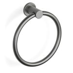 Pegasi Towel Ring in Brushed Graphite