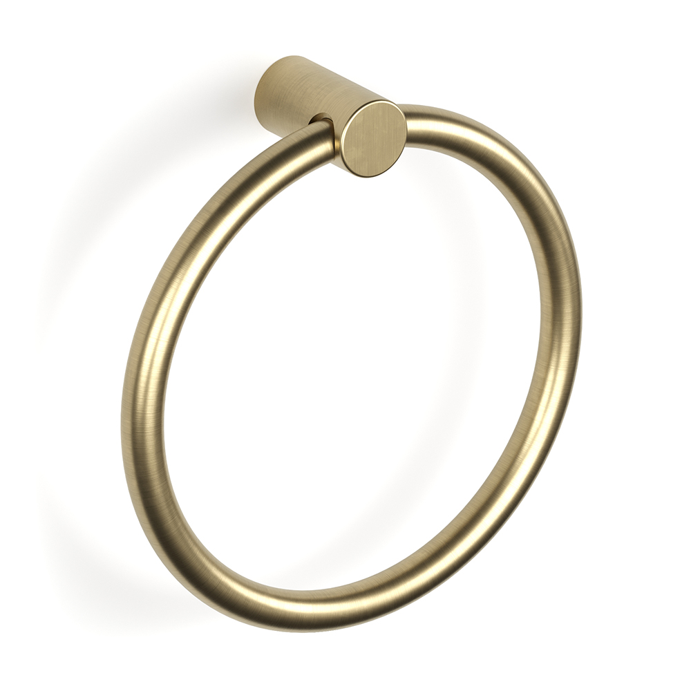 Pegasi NF Towel Ring in Raw Brushed Brass