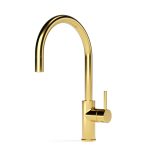 Pegasi M Sink Mixer Curve Pull Out in Polished Liberty Gold