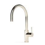 Pegasi M Sink Mixer Curve Pull Out in Polished New Nickel