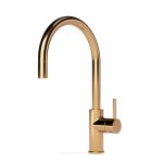Pegasi M Sink Mixer Curve Pull Out in Polished Terminus Copper