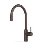 Pegasi M Sink Mixer Curve Pull Out in Antique Brass Medium