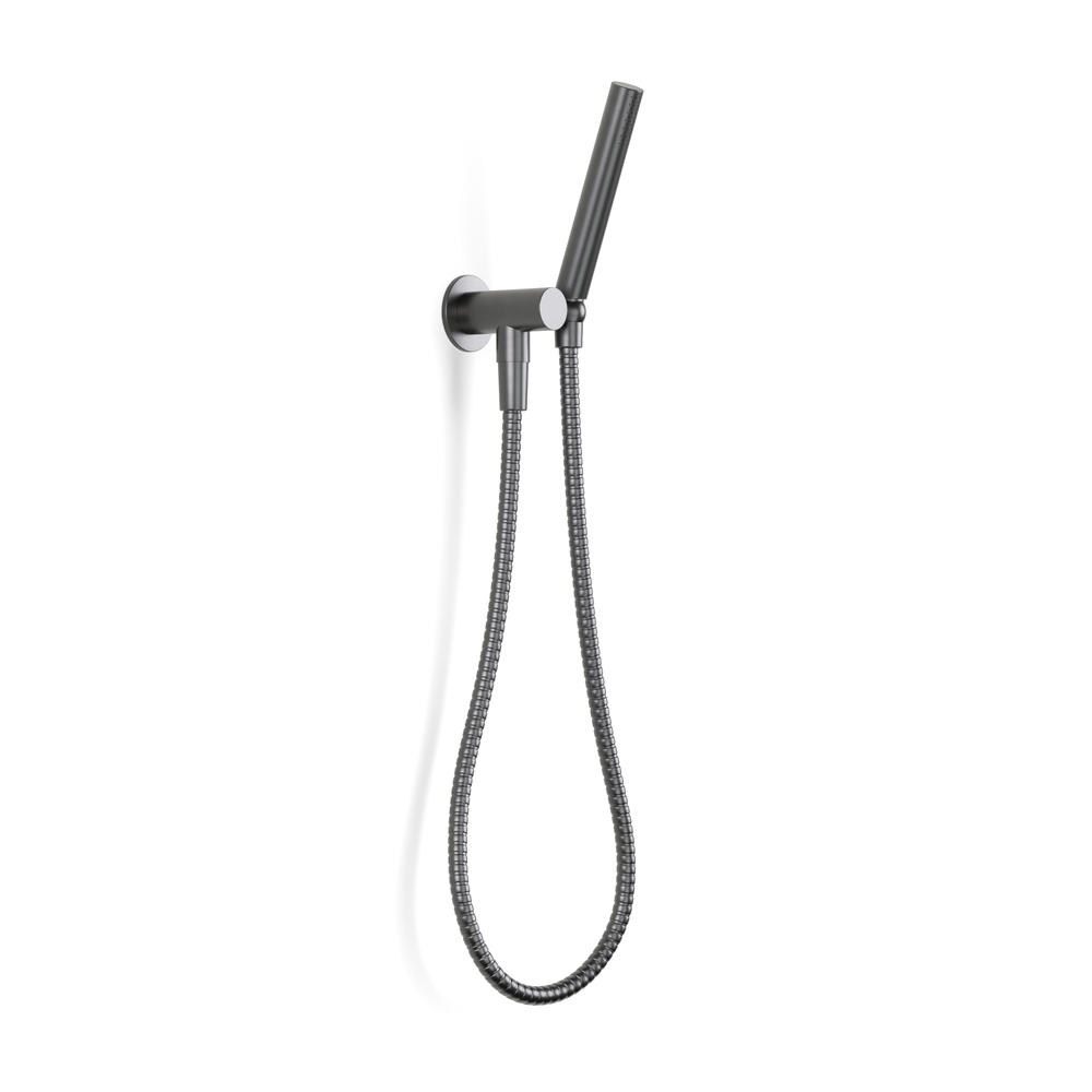 Pegasi Hand Shower on Adjustable Hook, Micro in Brushed Graphite