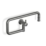 Cascade Pot Filler Wall in Brushed Graphite