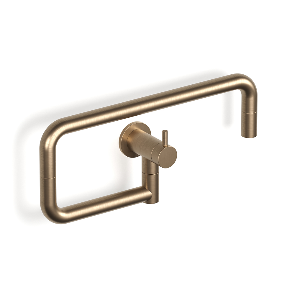 Pegasi Pot Filler Wall in Discovery Bronze