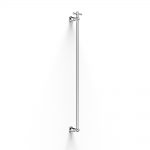 Cascade Vertical Heated Towel Rail w TBar in Chrome