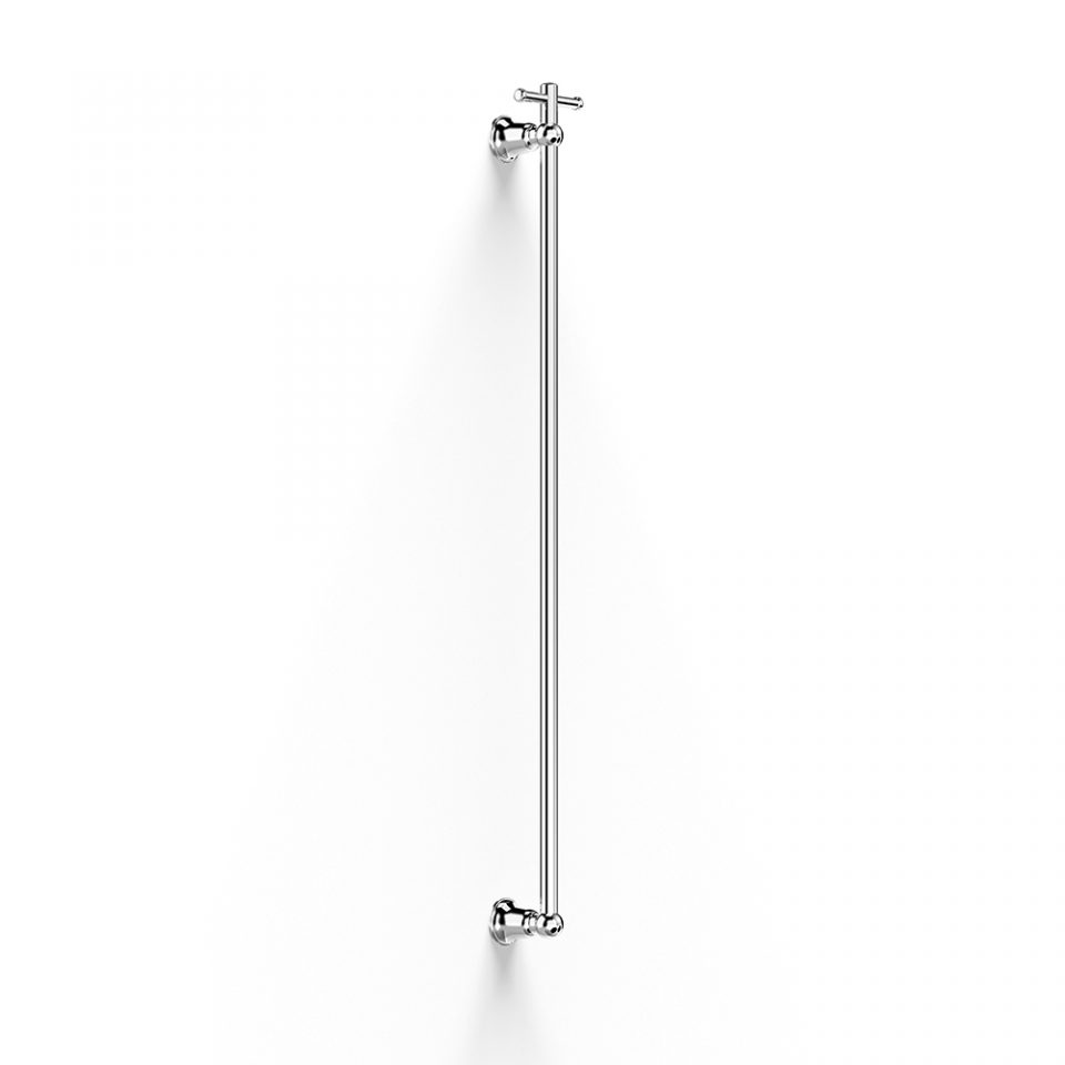 Cascade Vertical Heated Towel Rail w TBar in Chrome