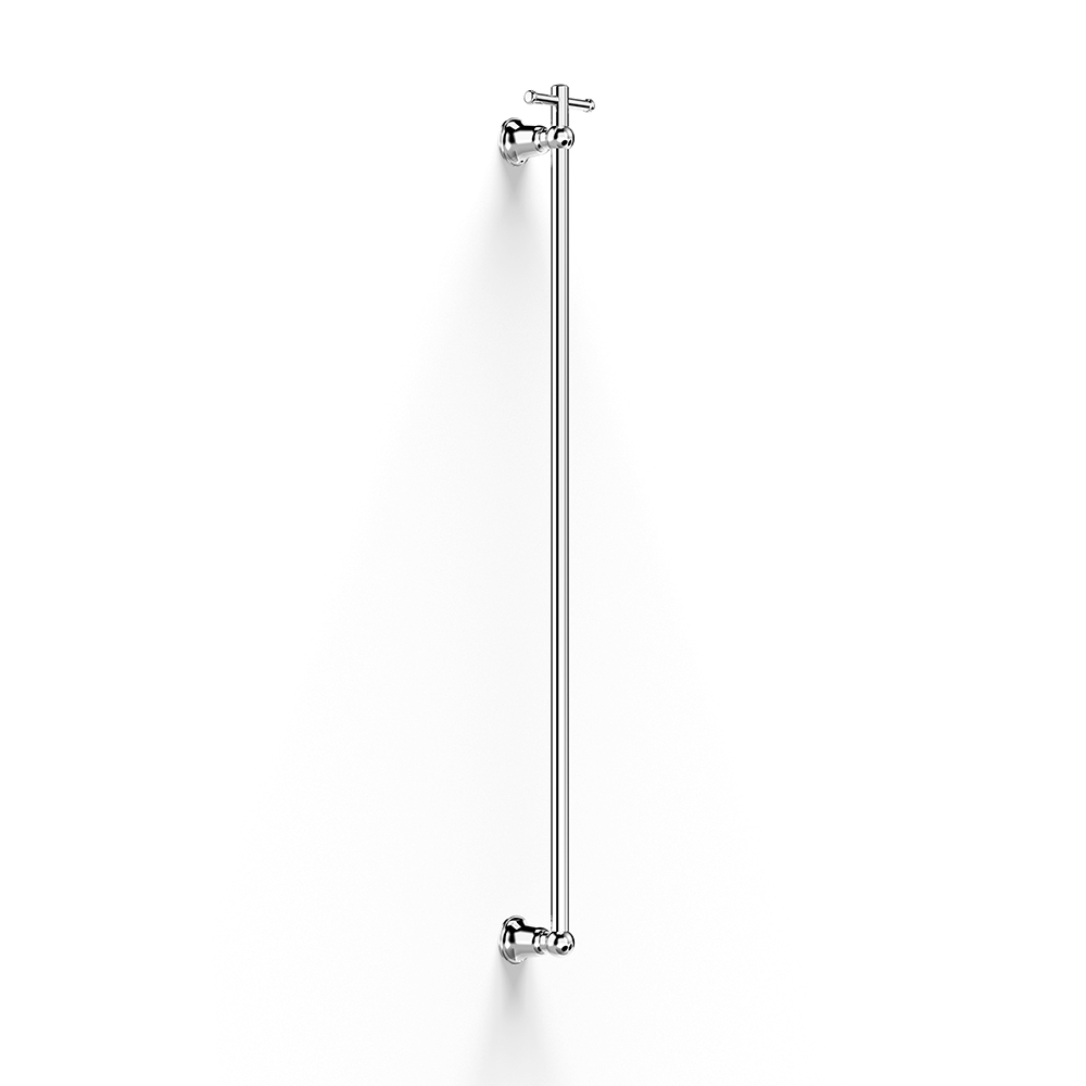 Cascade Vertical Heated Towel Rail w TBar in Chrome