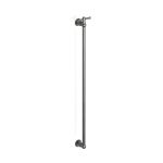 Cascade Vertical Heated Towel Rail w TBar in Brushed Graphite