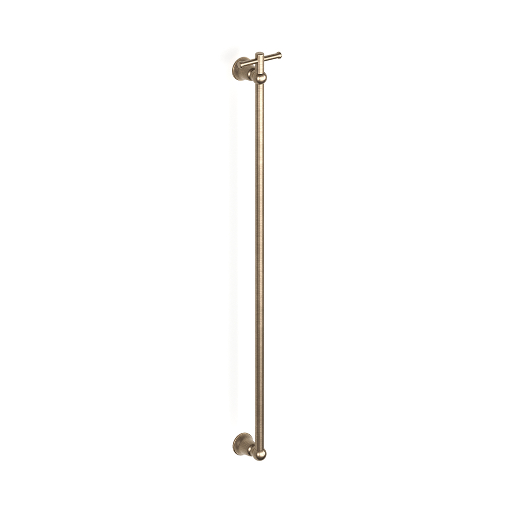 Cascade Vertical Heated Towel Rail w TBar in Discovery Bronze