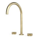 Zero Fluted Sink Set in Raw Brushed Brass
