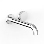 Zero Progresiv Fluted Wall Basin Mixer Set, 200 in Chrome
