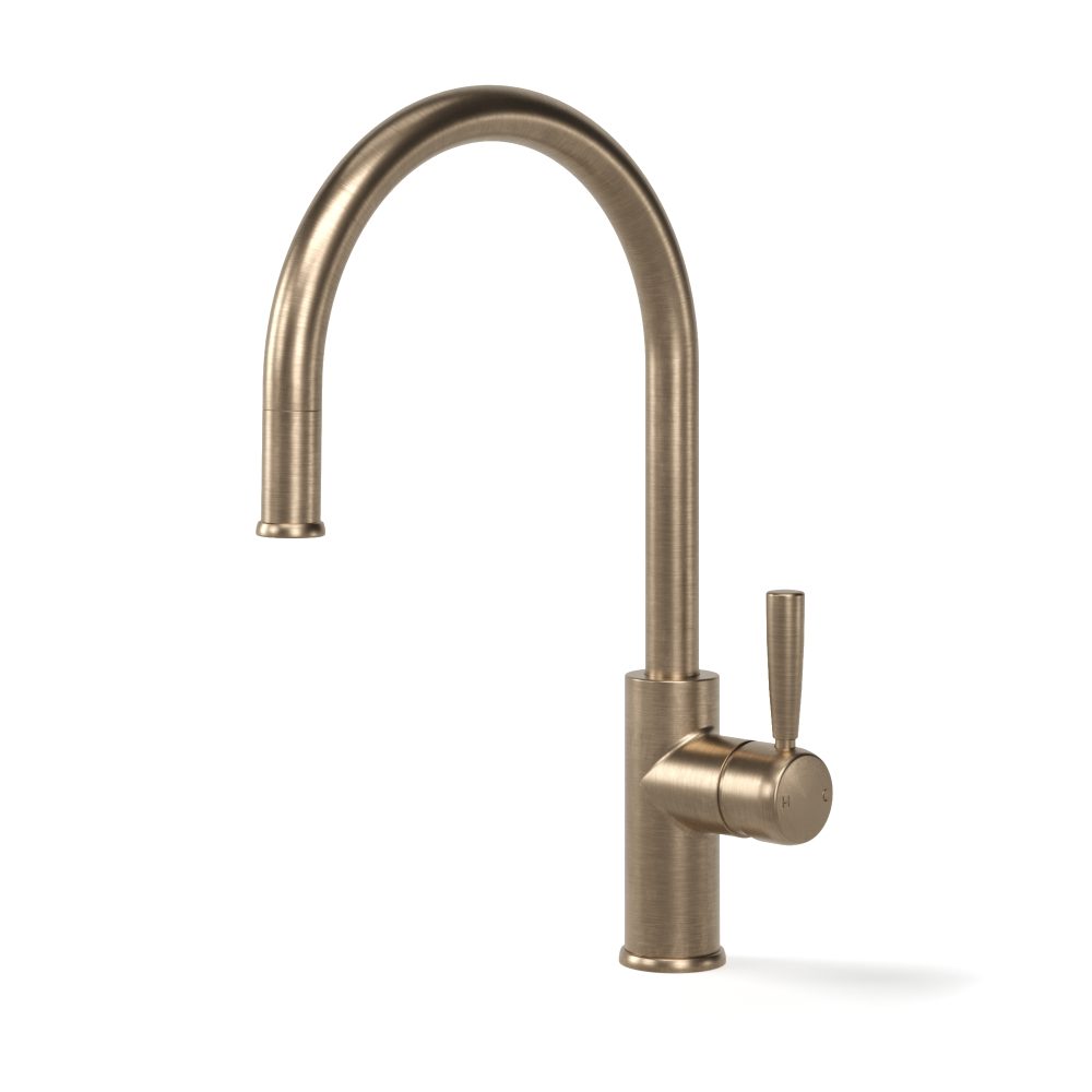 Bremont Sink Mixer Curve Pull Out in Discovery Bronze